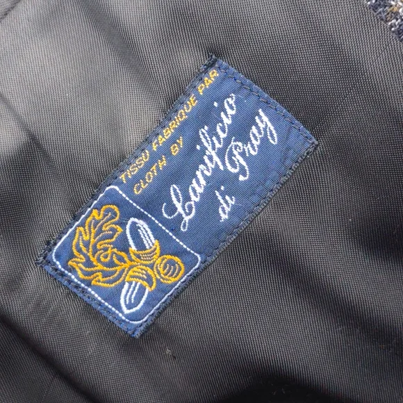 Vito Rufolo (Italy) Positano Lanificio di Pray Luxury Fabric (2) Button Blazer